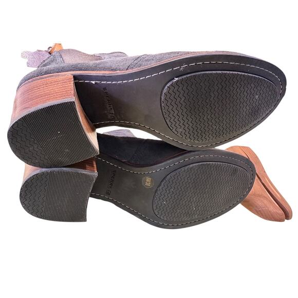 Sperry Women's gray suede leather booties size 8M - Picture 6 of 9